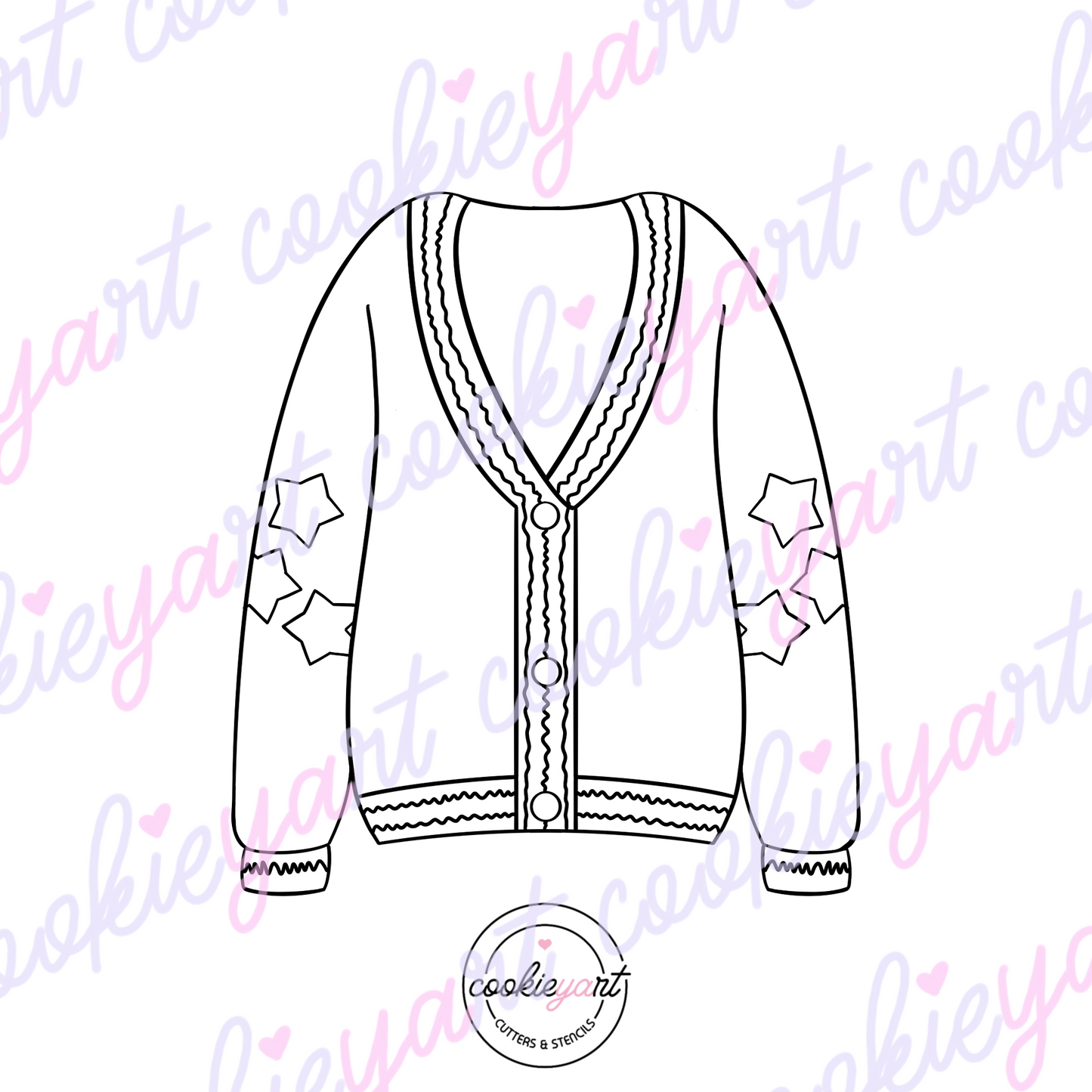 Cardigan TS Cookie Cutter
