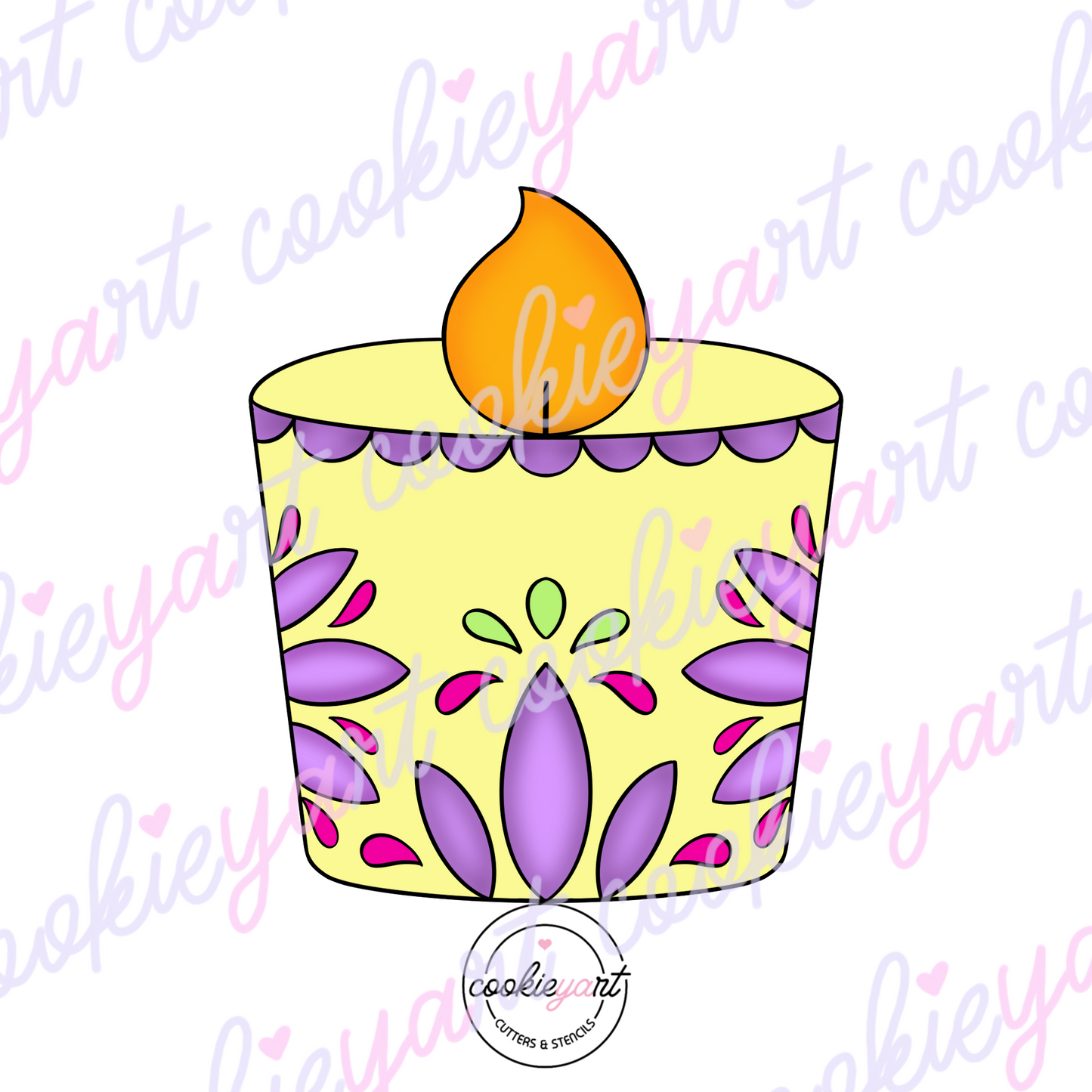 Prayer Candle Cookie Cutter