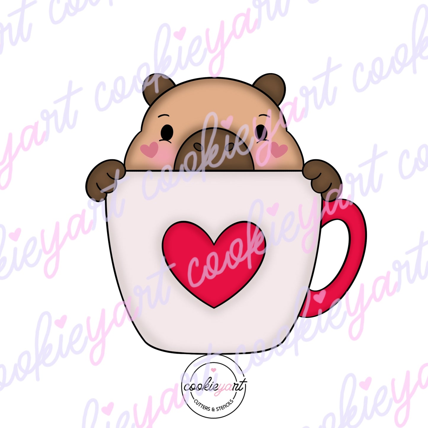 Capy cup Cookie cutter