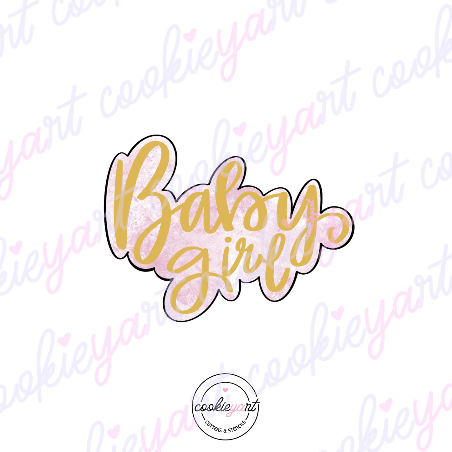 Baby Girl Plaque Cookie Cutter