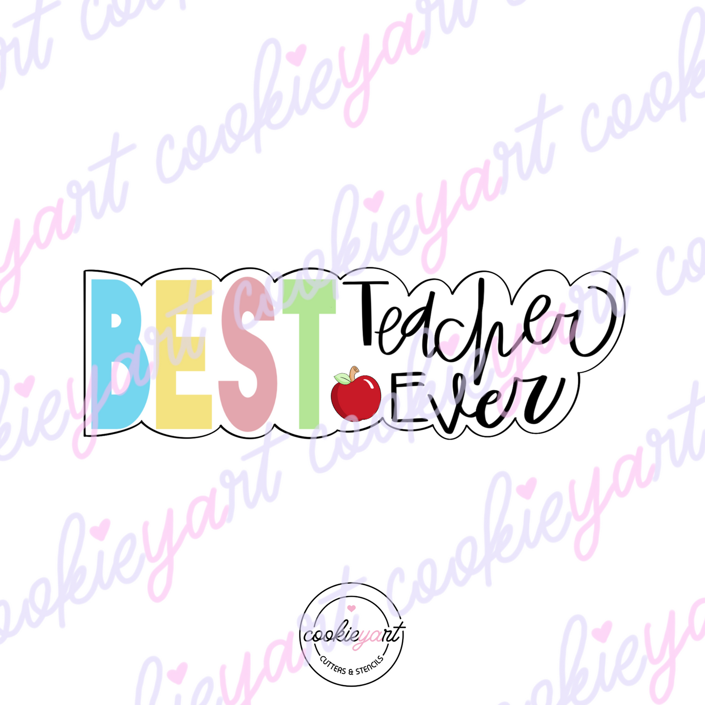 The Best Teacher F Cookie Cutter