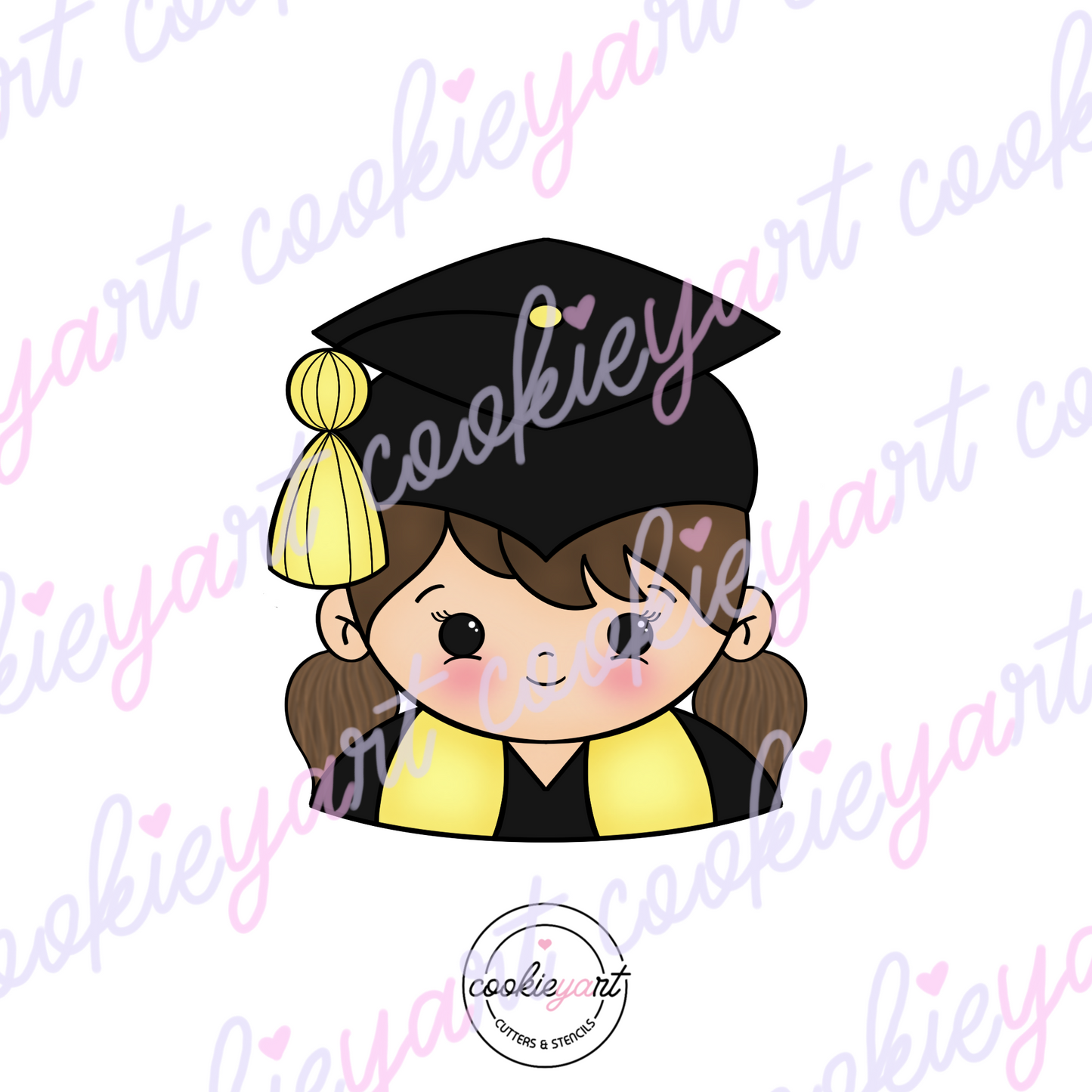 Grad Girl Cookie Cutter