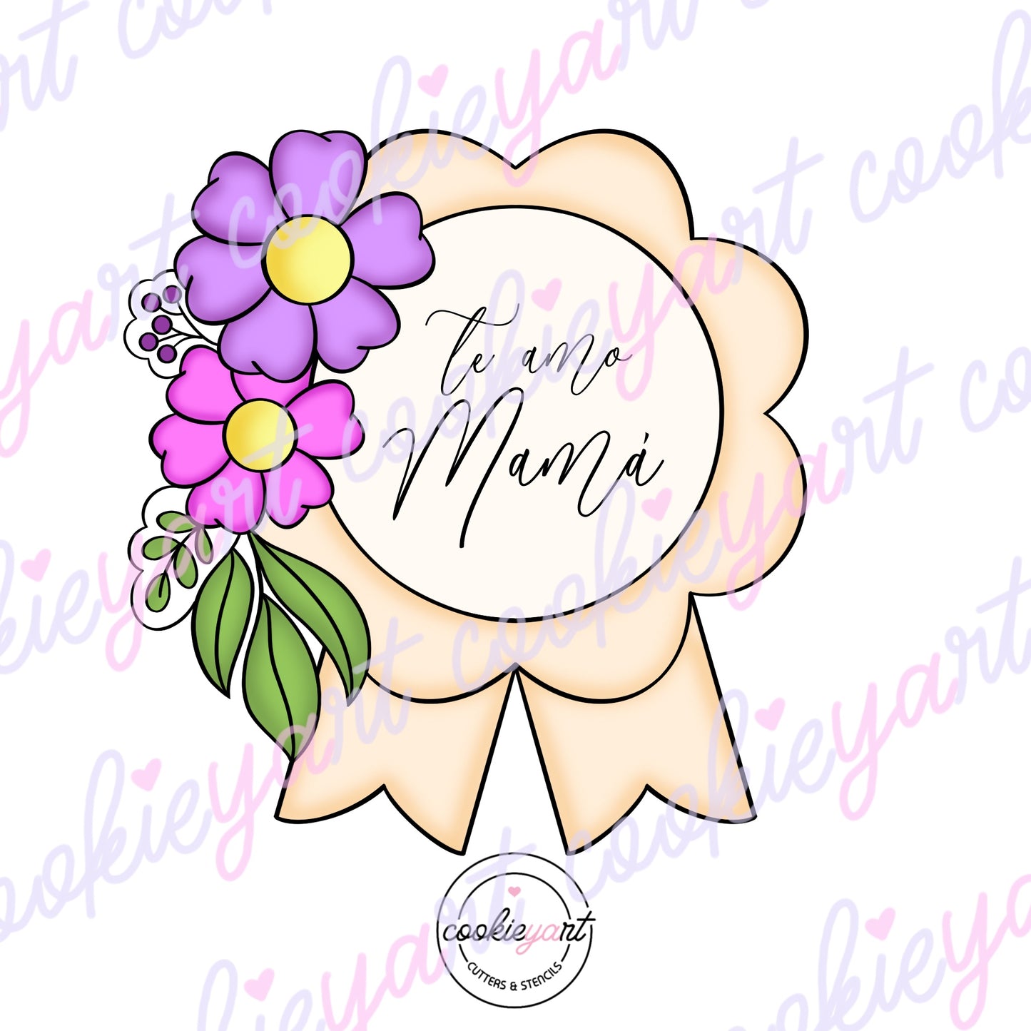 Ribbon Flowers Cookie Cutter