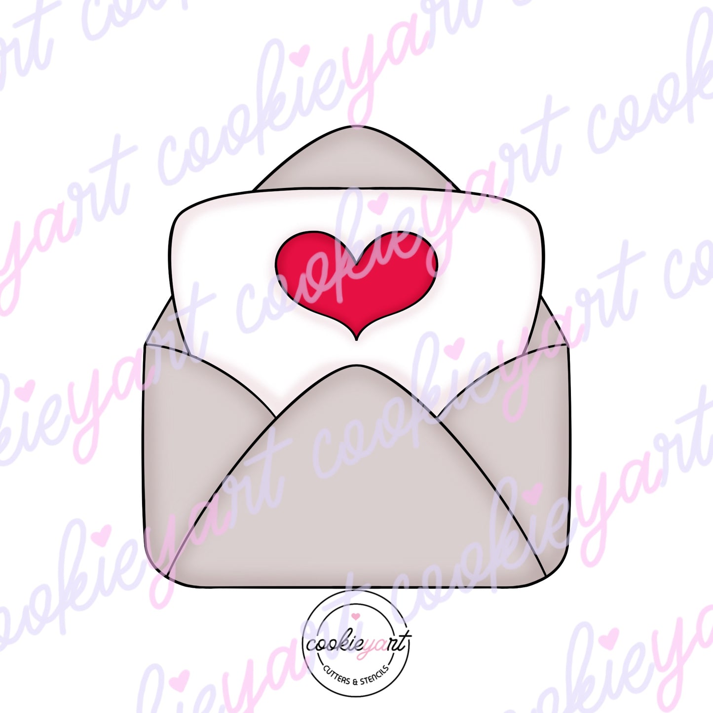 Love letter Cookie cutter