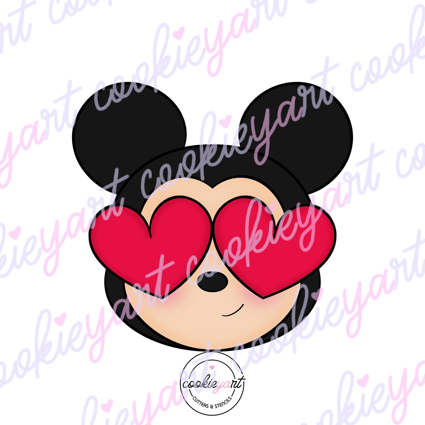 Mouse Hearts Cookie Cutter