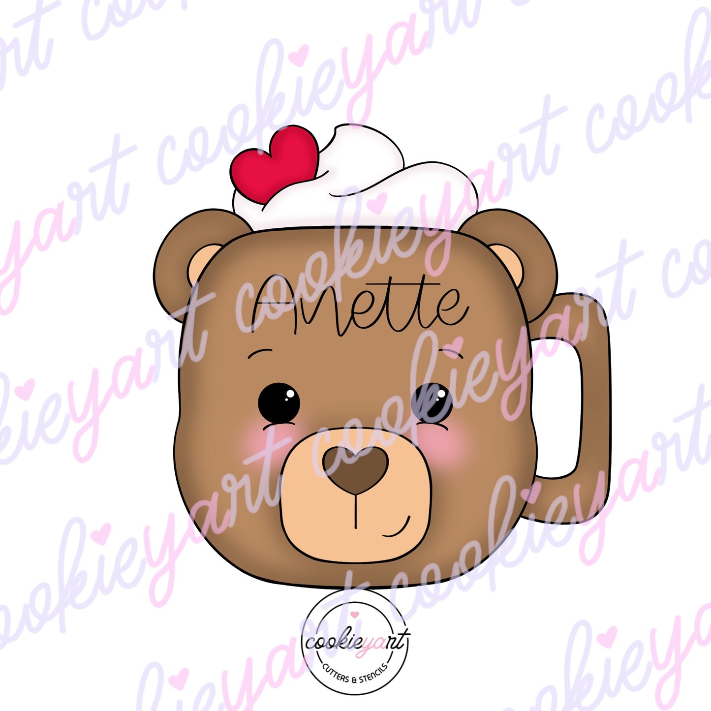 Bear latte Cookie cutter