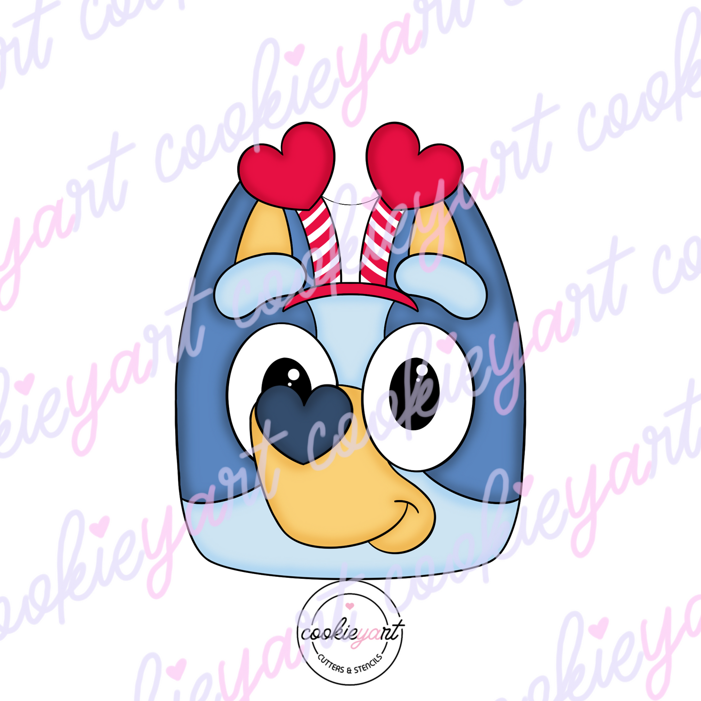 Blue puppy love Cookie cutter