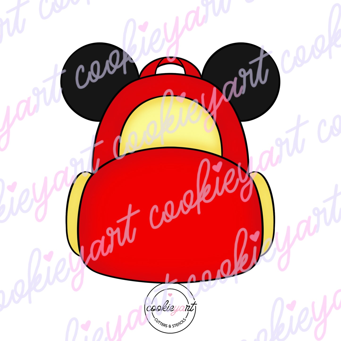 Backpack with ears Cookie Cutter