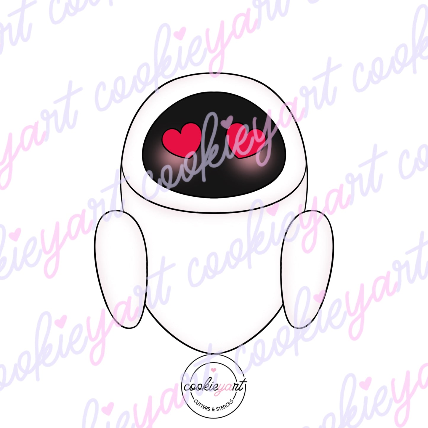 Robot E love Cookie cutter