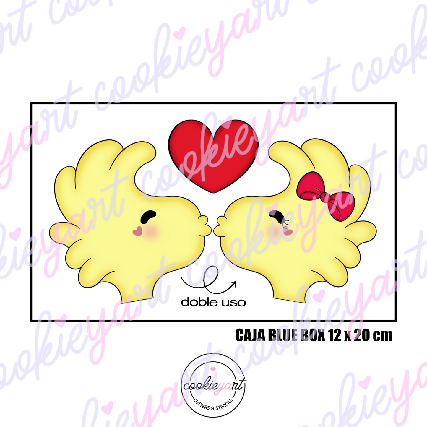 WS Love Cookie cutter set of 2