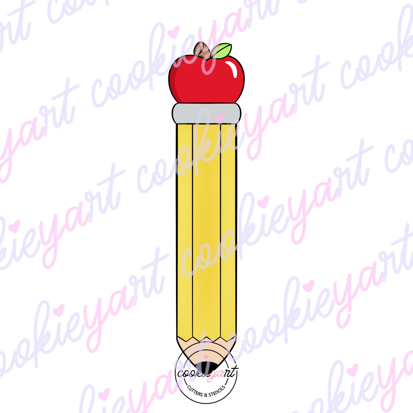 School Pencil Skinny Cookie Cutter