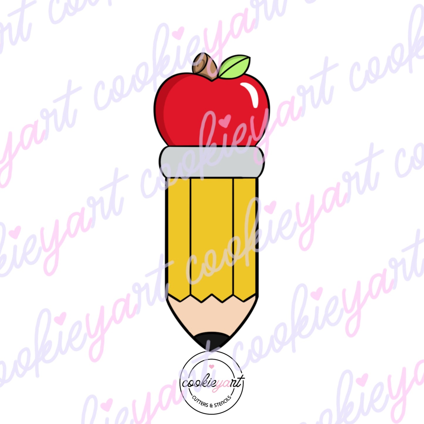 Apple School Pencil Cookie Cutter