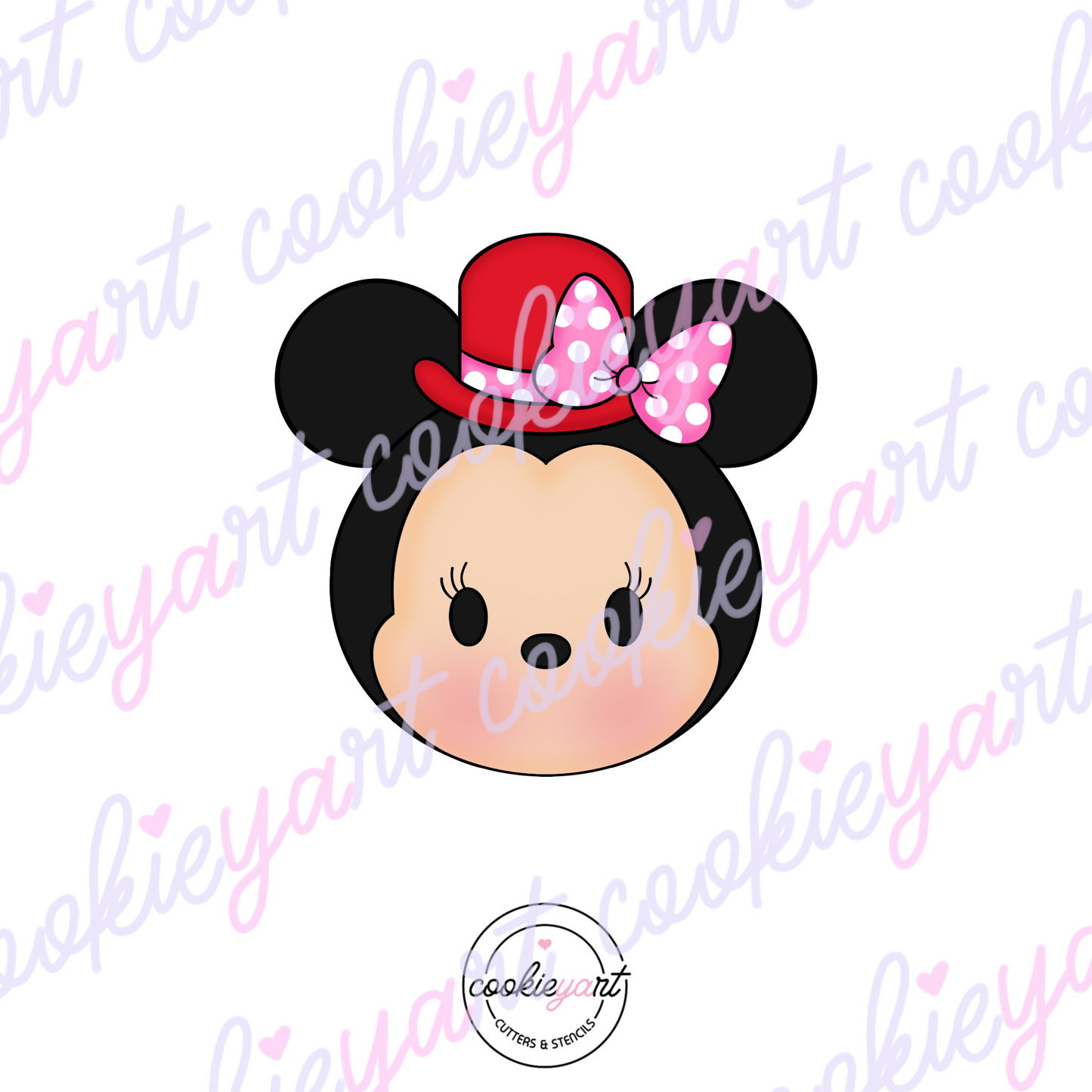 Mouse Love Cookie cutter