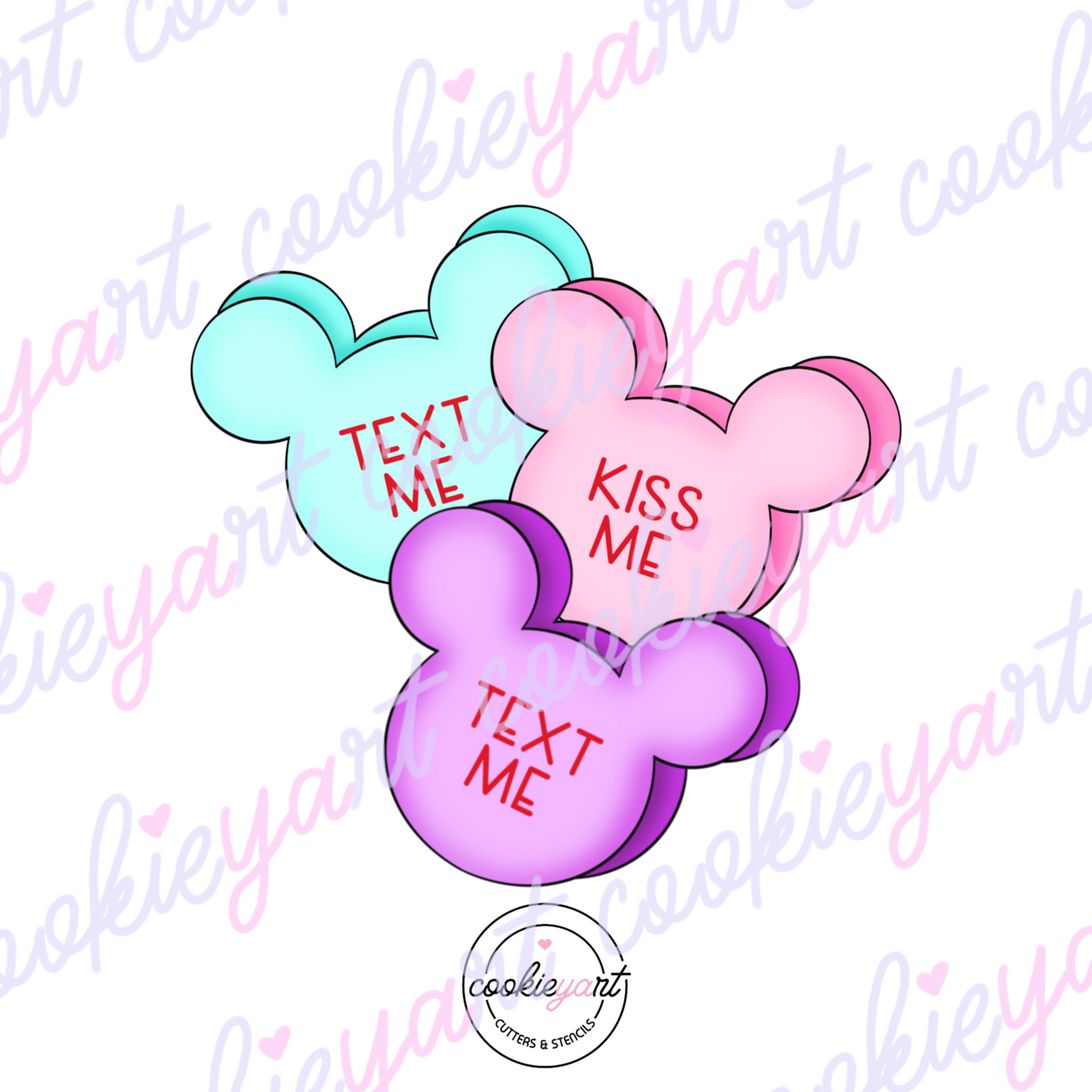 Mouse retro chat Cookie cutter