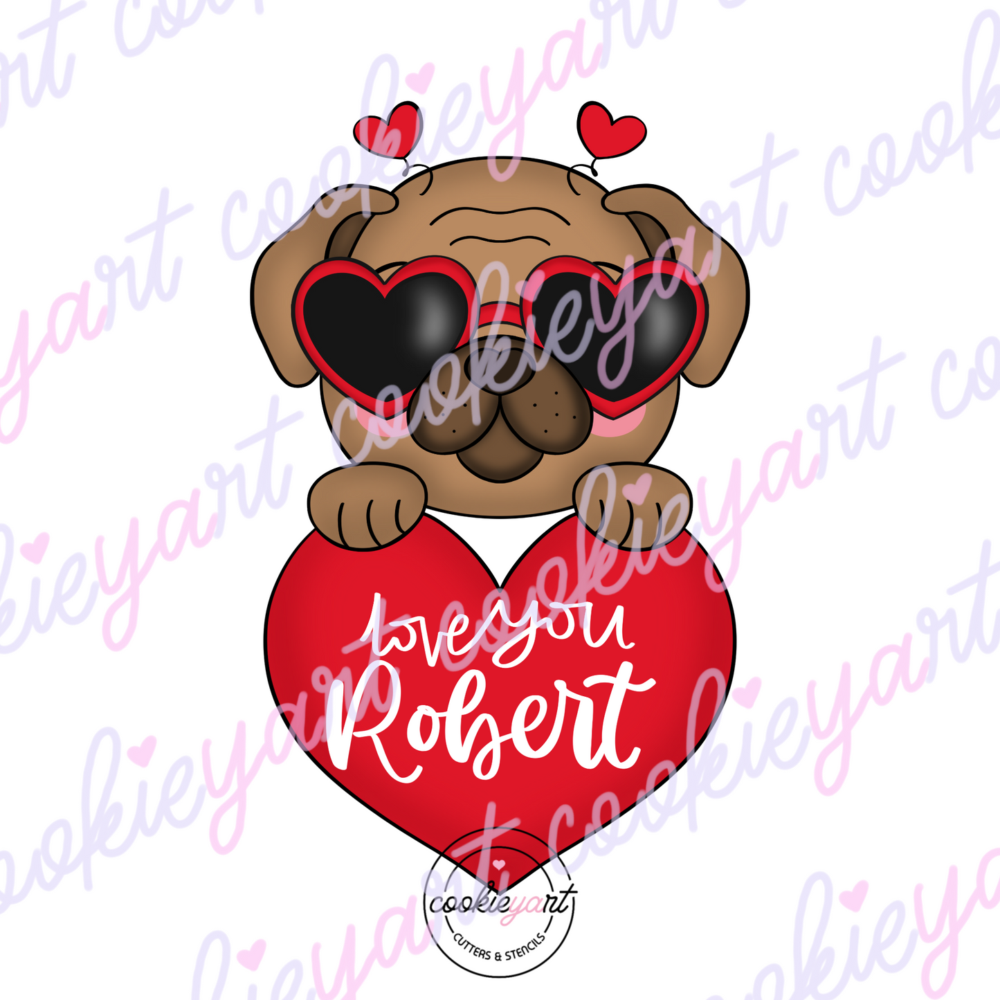 Valentines Animals Cookie cutter set of 5