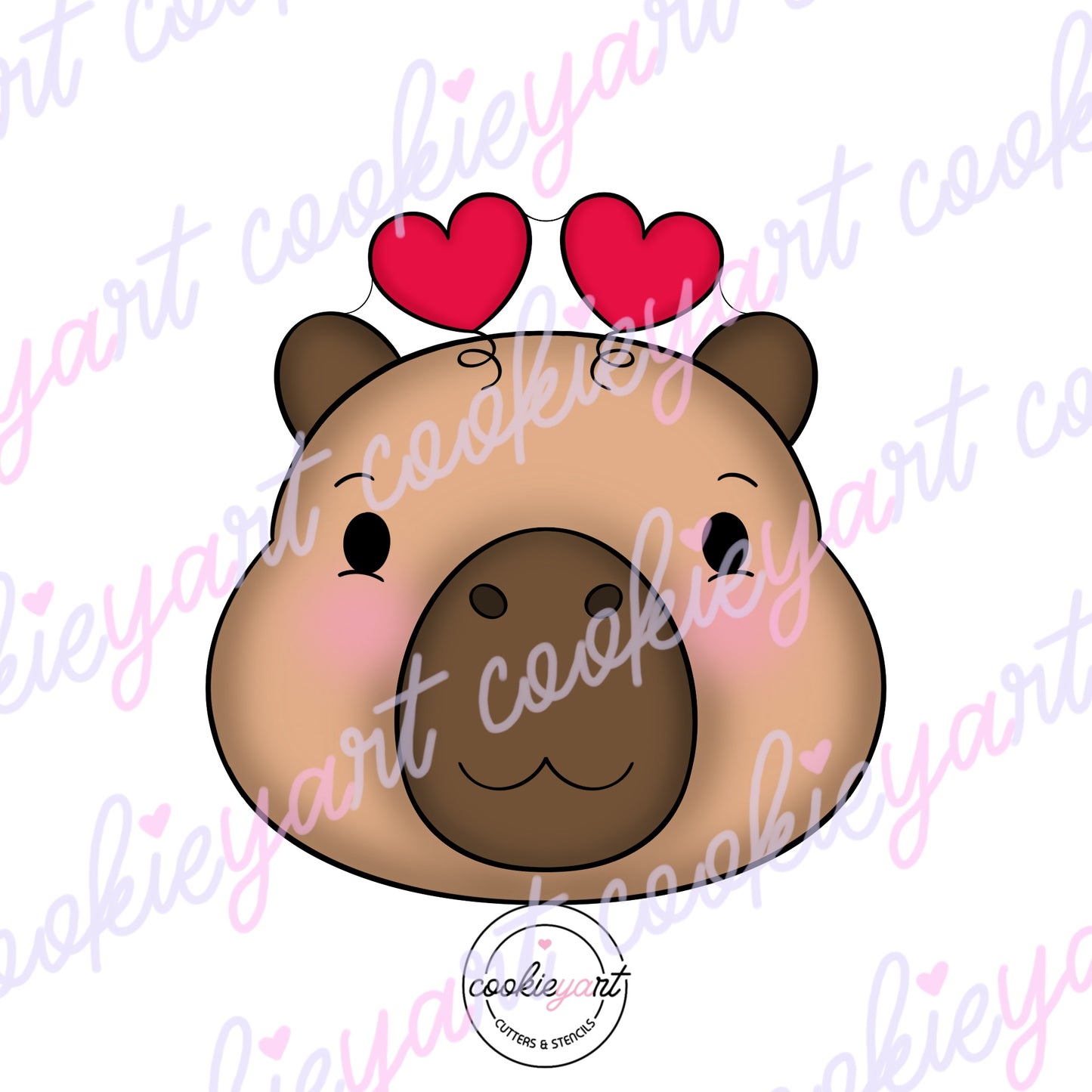 Capy face Cookie cutter