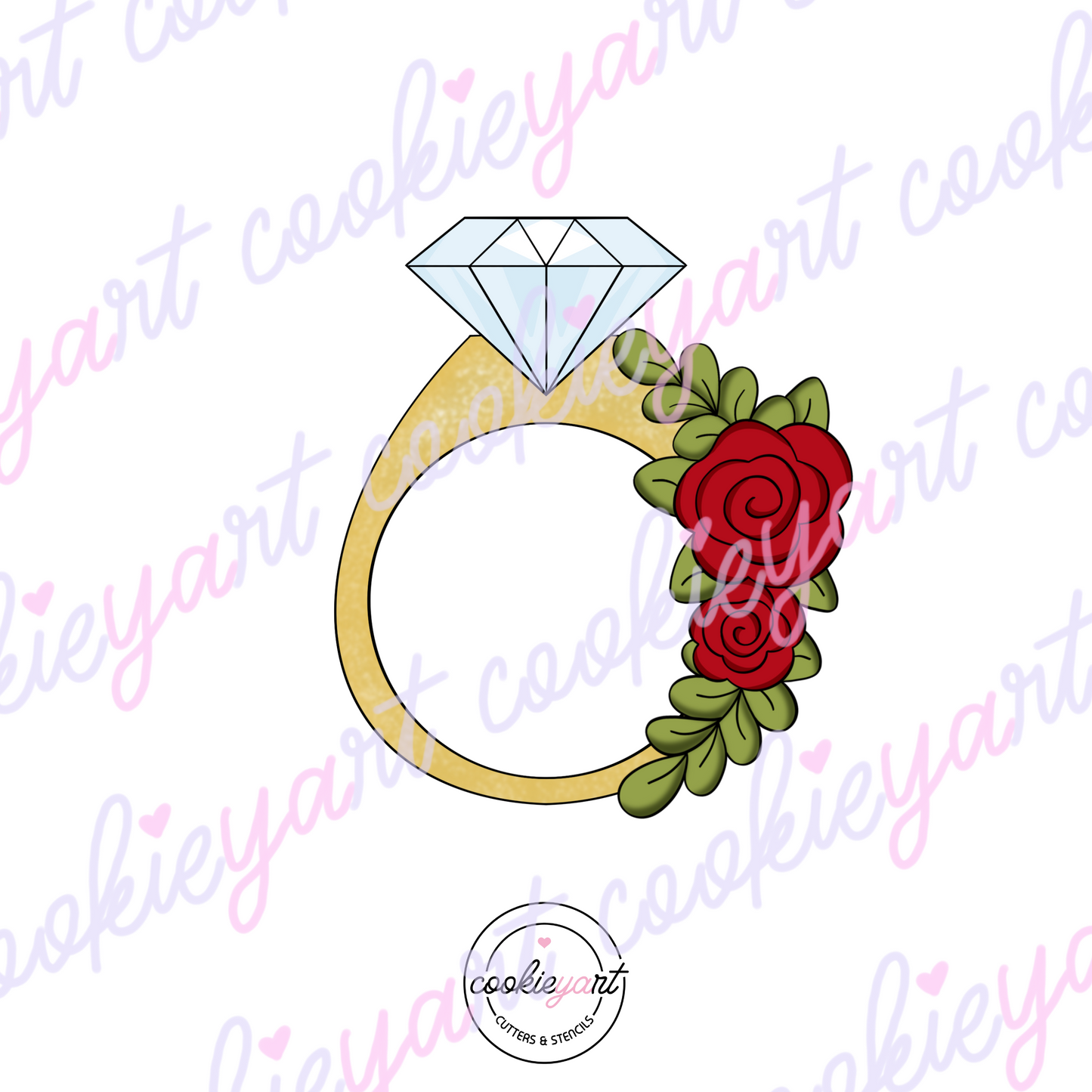 Ring With F Cookie Cutter