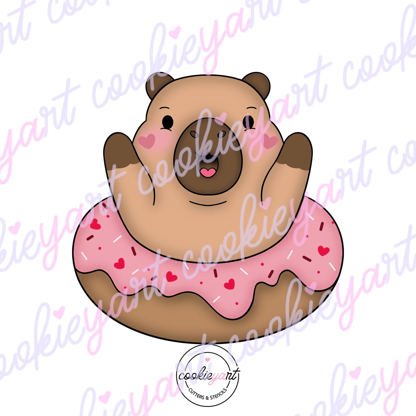 Capy dona Cookie cutter