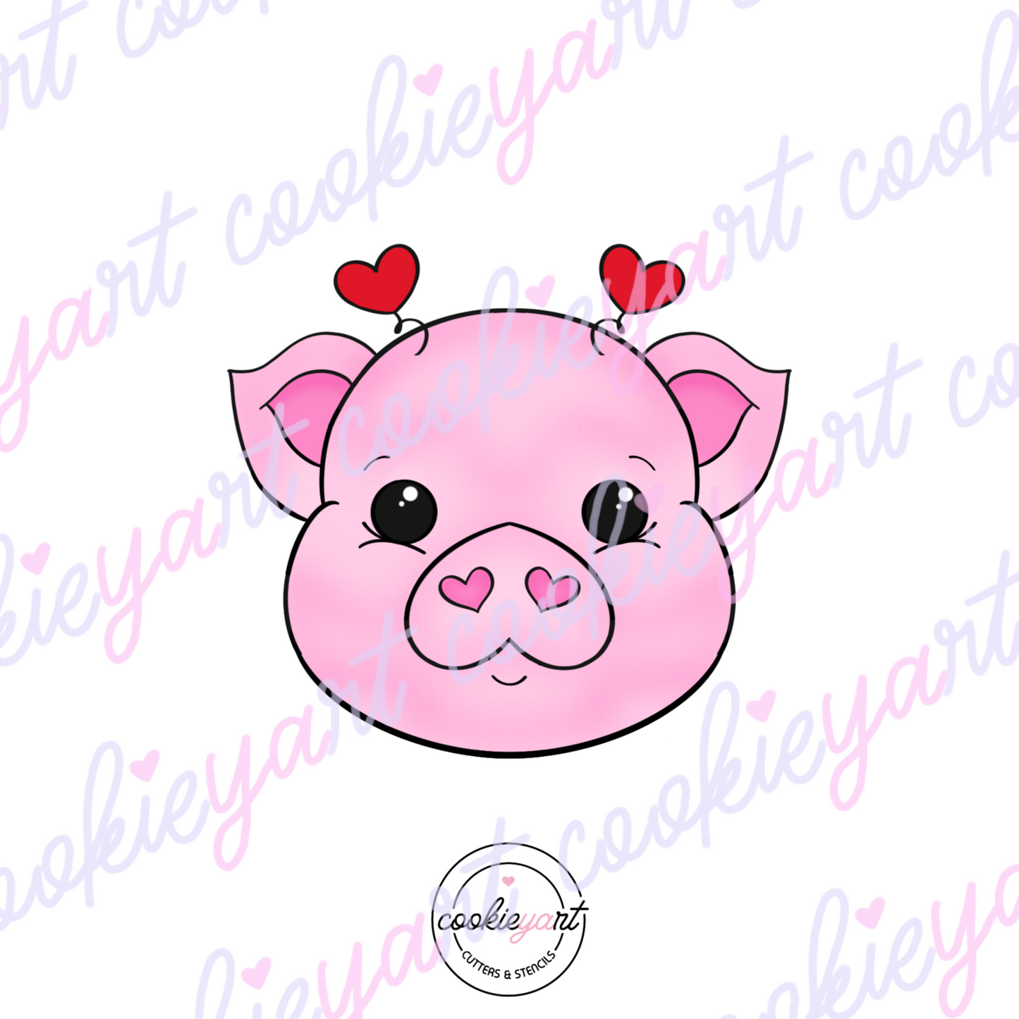 Pig love Cookie Cutter