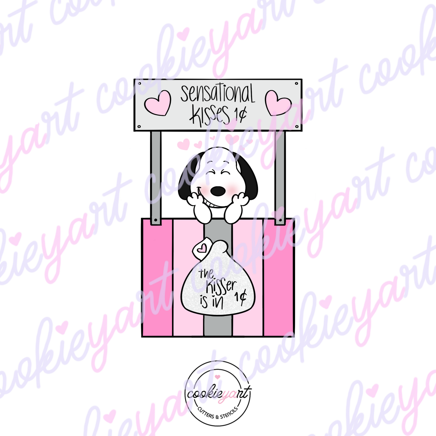 Kissing Booth Cookie Cutter