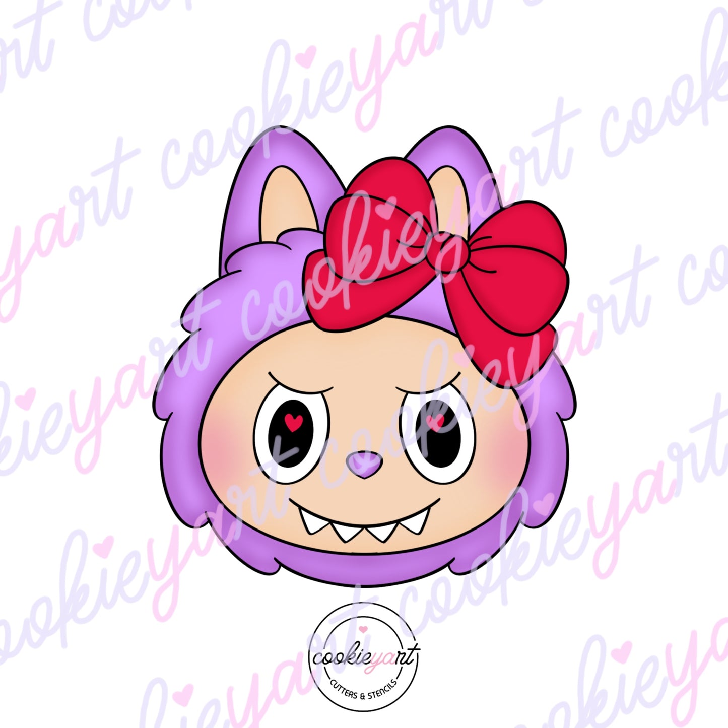 LaBB bow face Cookie cutter