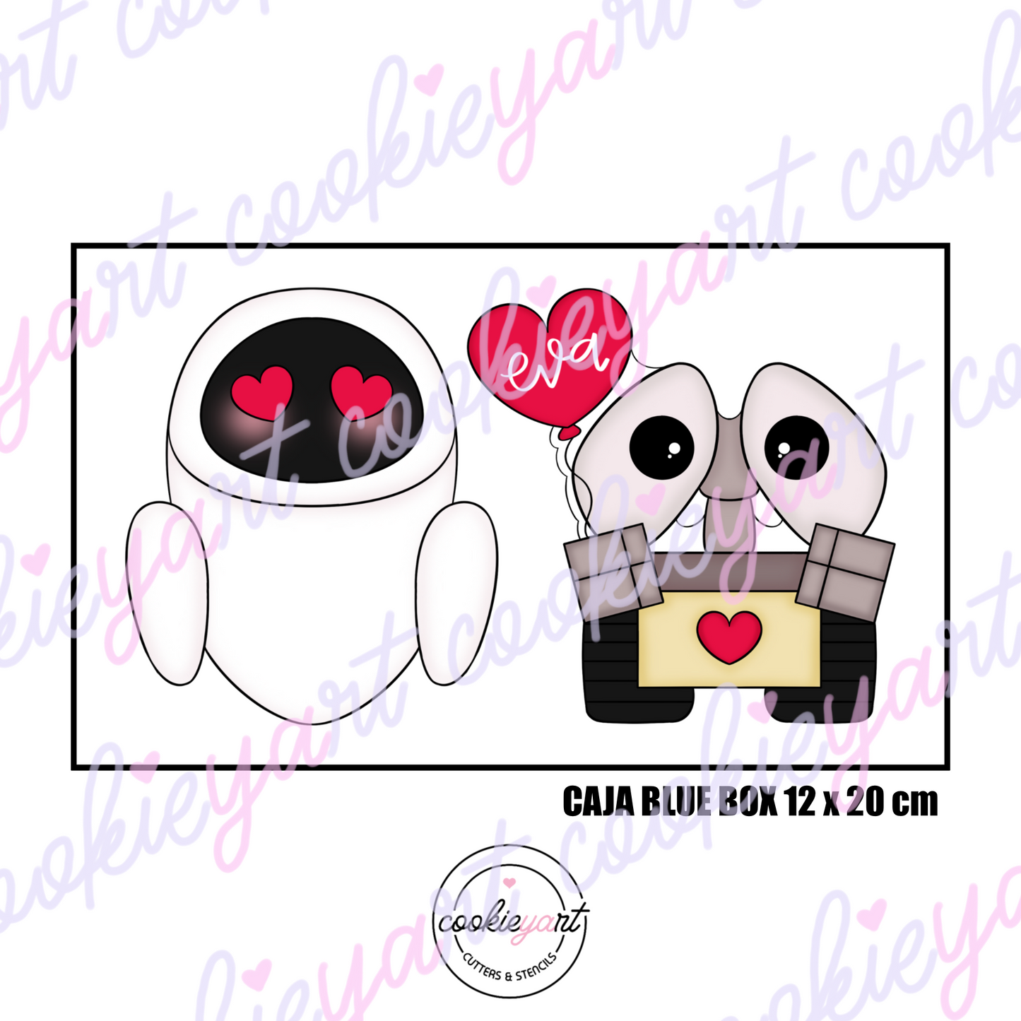 Robots love Cookie Cutter Set of 2