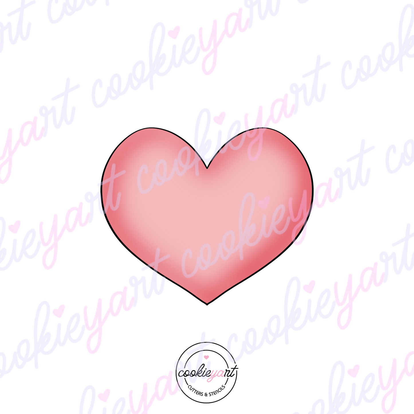 Chubby Heart Cookie cutter