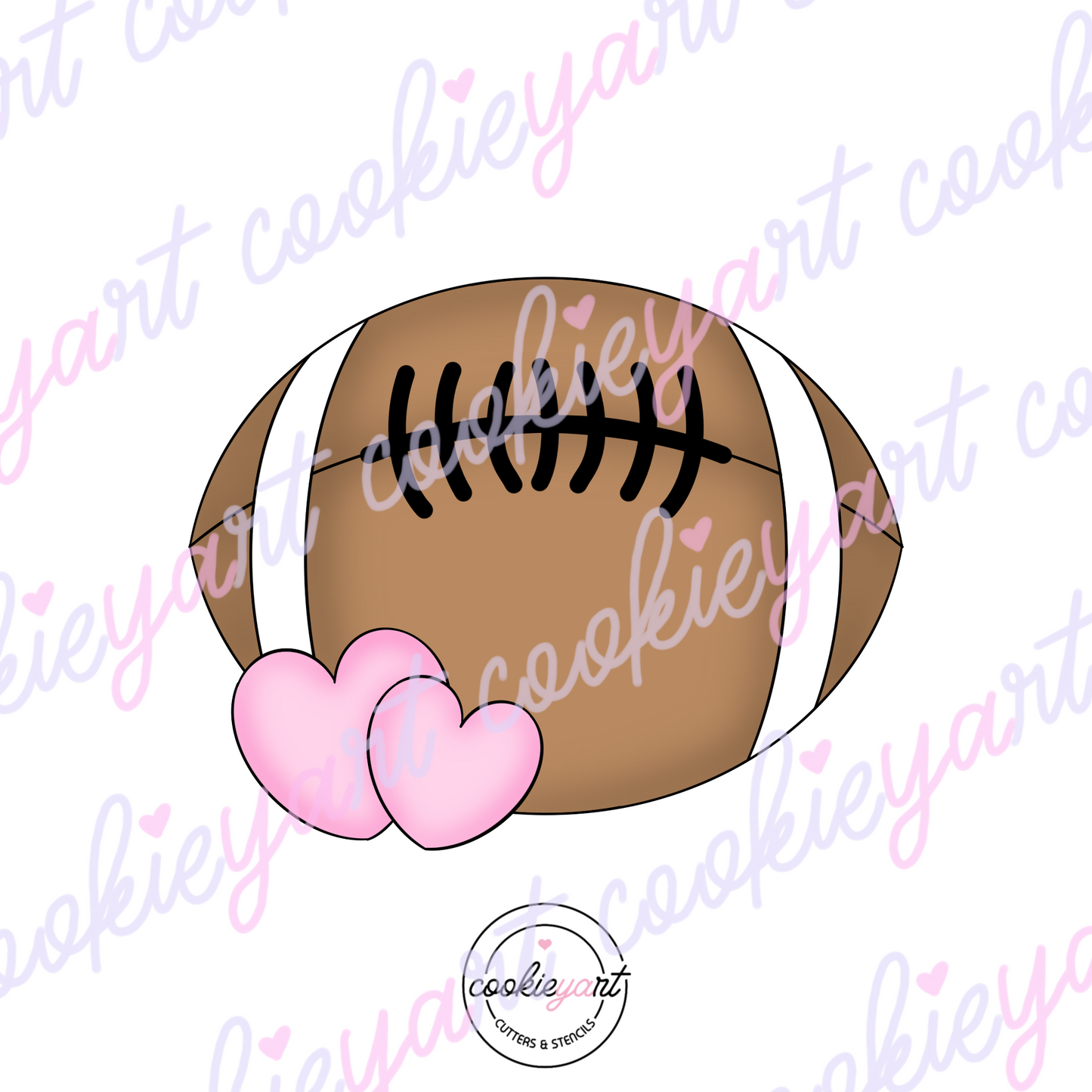 Love football TS Cookie Cutter