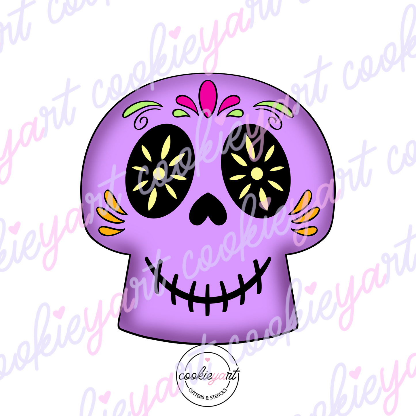 Flat Skull Cookie Cutter
