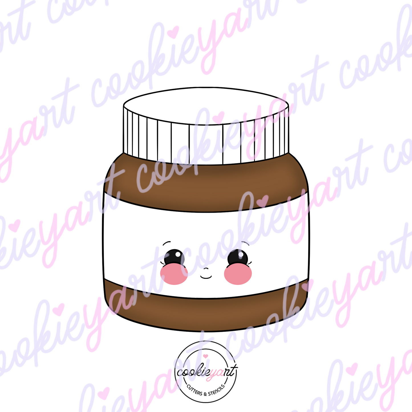 Chocolate Cream jar Cookie Cutter