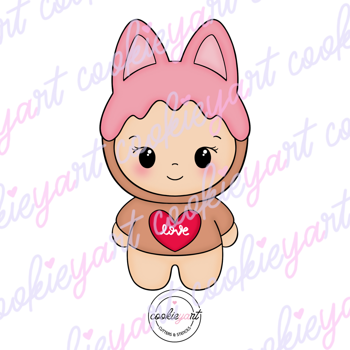 SA Bunny Cookie cutter