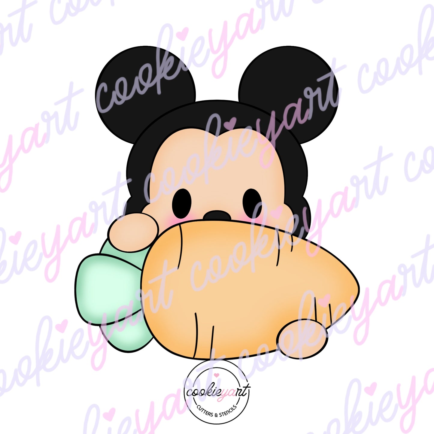 Mouse Carrot Cookie Cutter