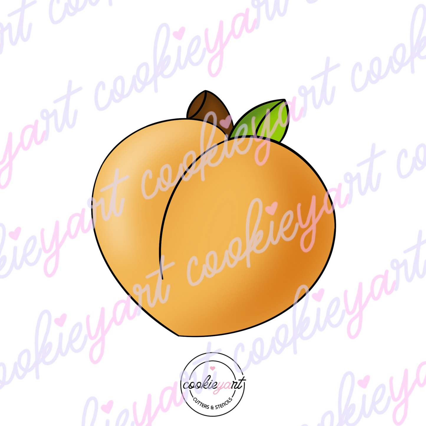 Peach Cookie cutter