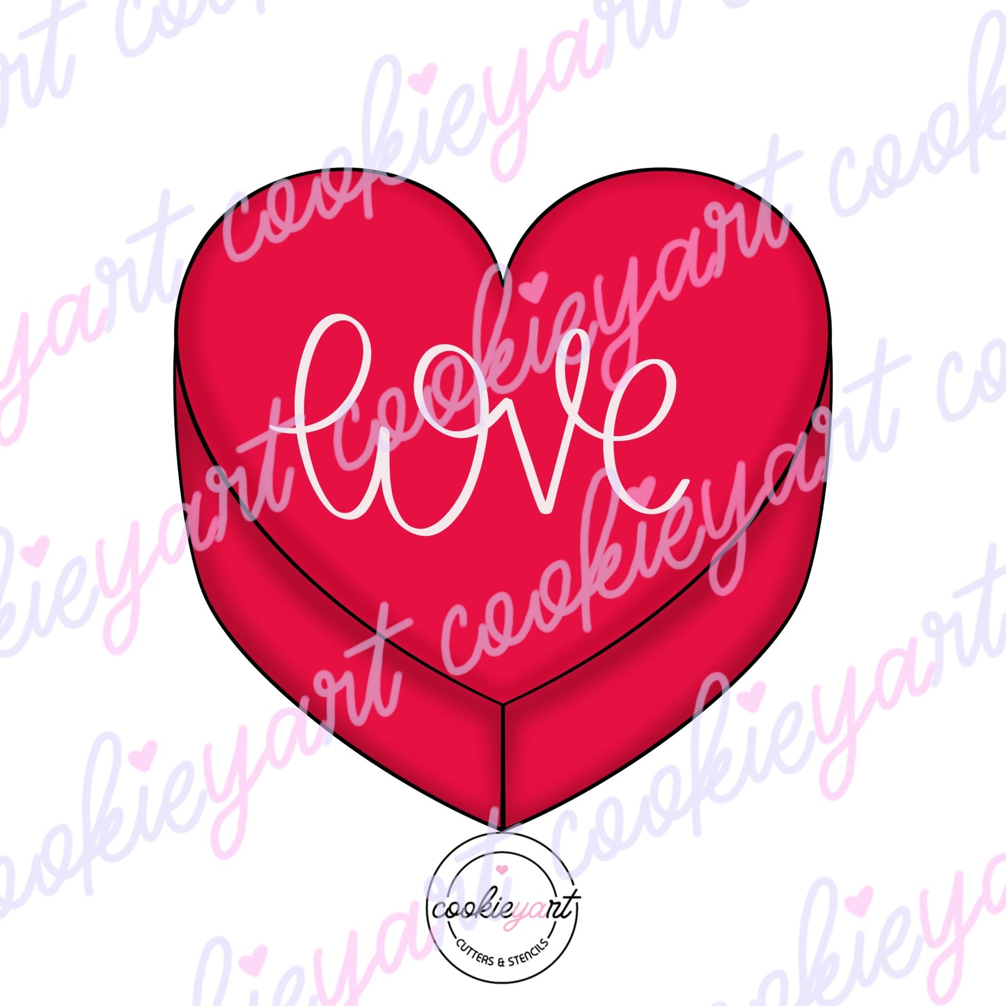 Retro Heart Cookie cutter