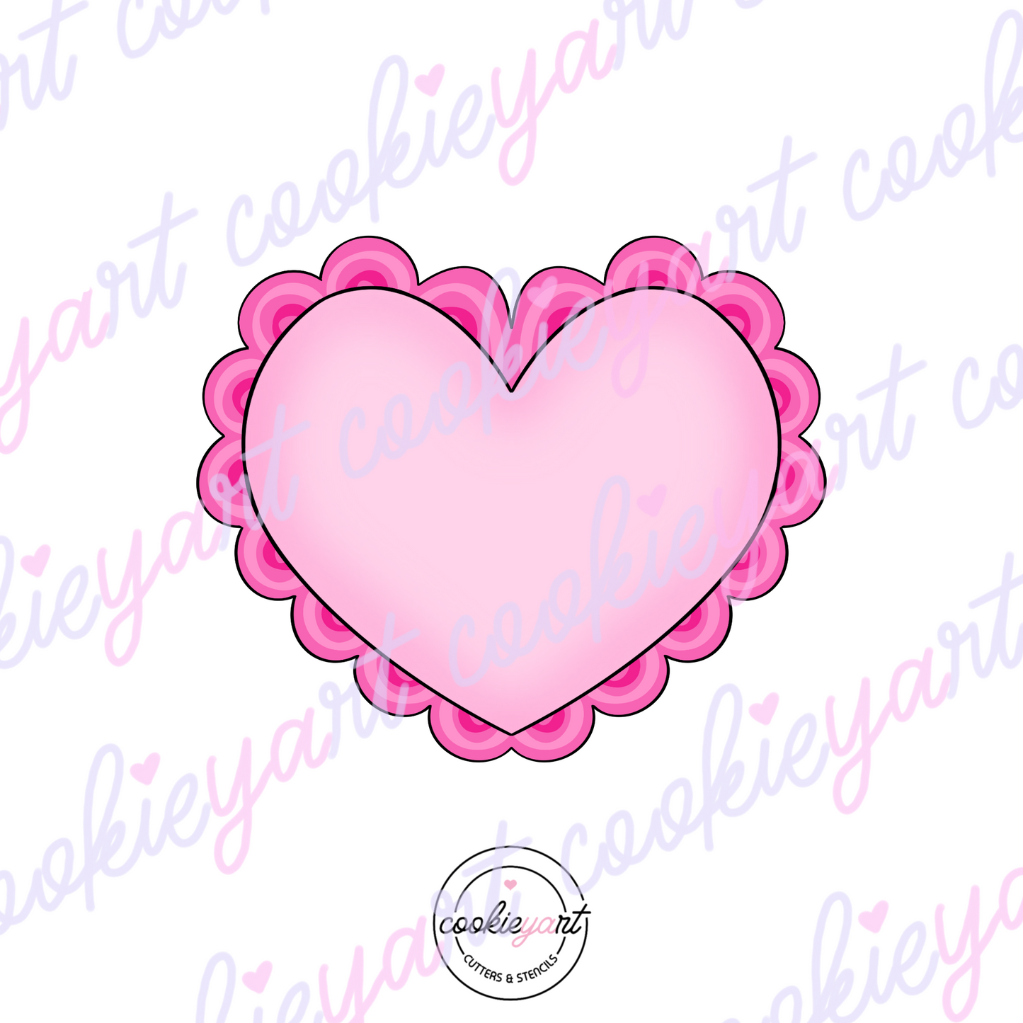 Lace Heart Cookie Cutter