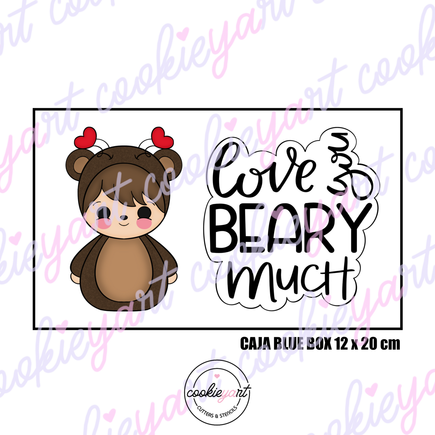 Beary Much Cookie cutter set of 2
