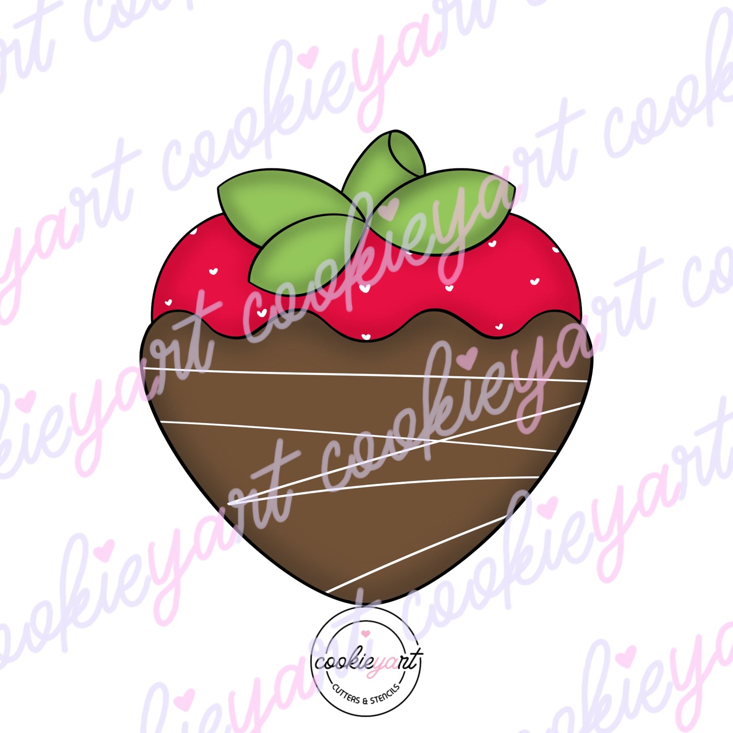 Strawberry chocolate Cookie cutter