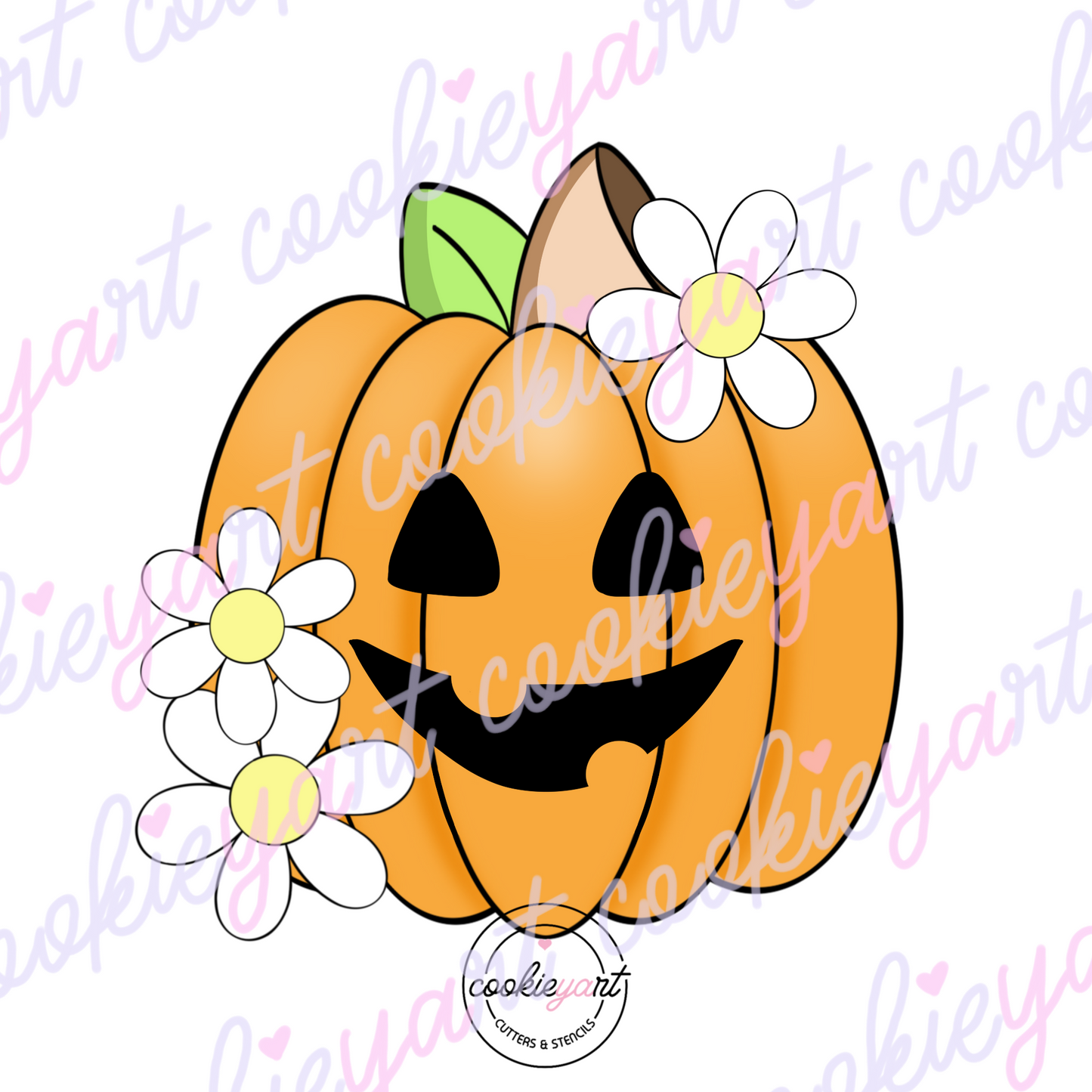 Pumpkin With F Cookie Cutter