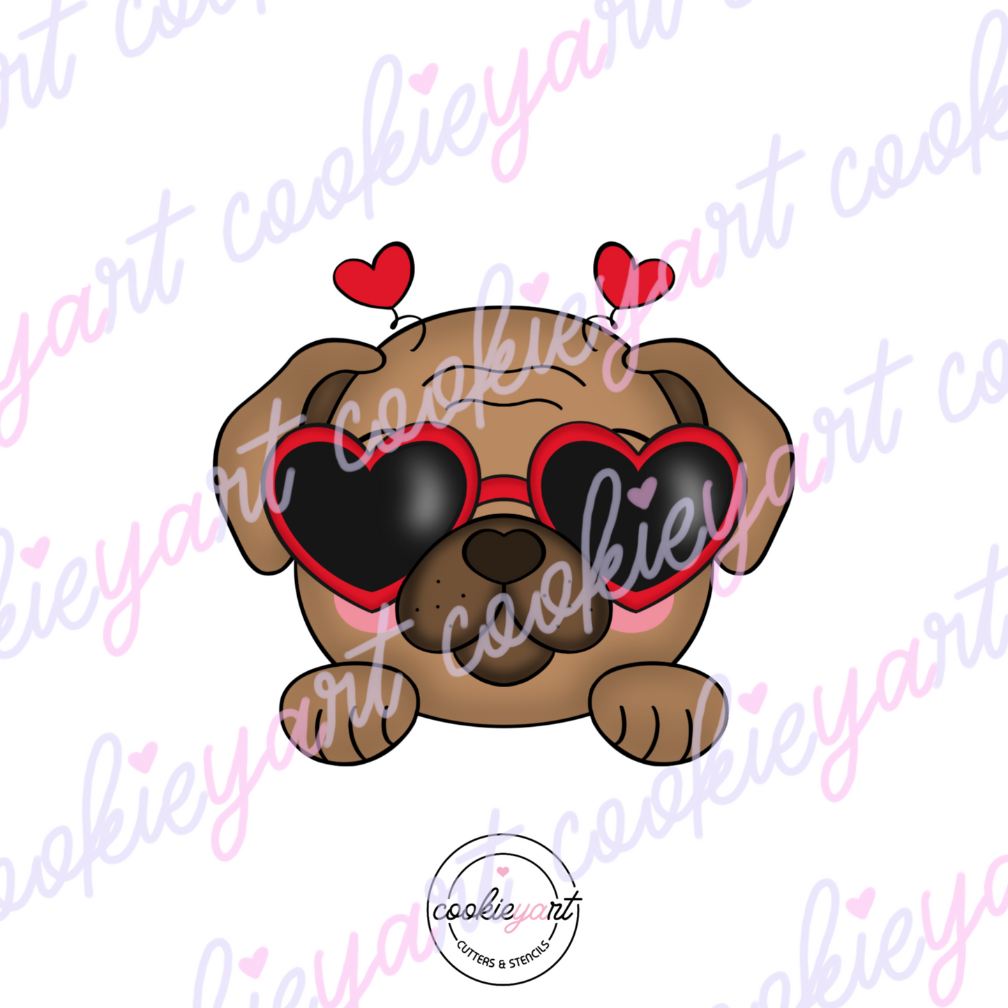 Puppy Love Cookie cutter