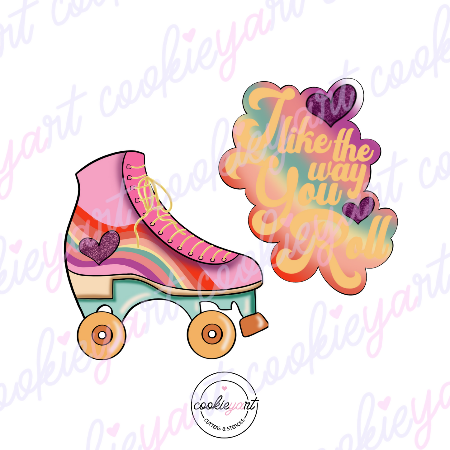 I like the way you roll Cookie cutter Set of 2