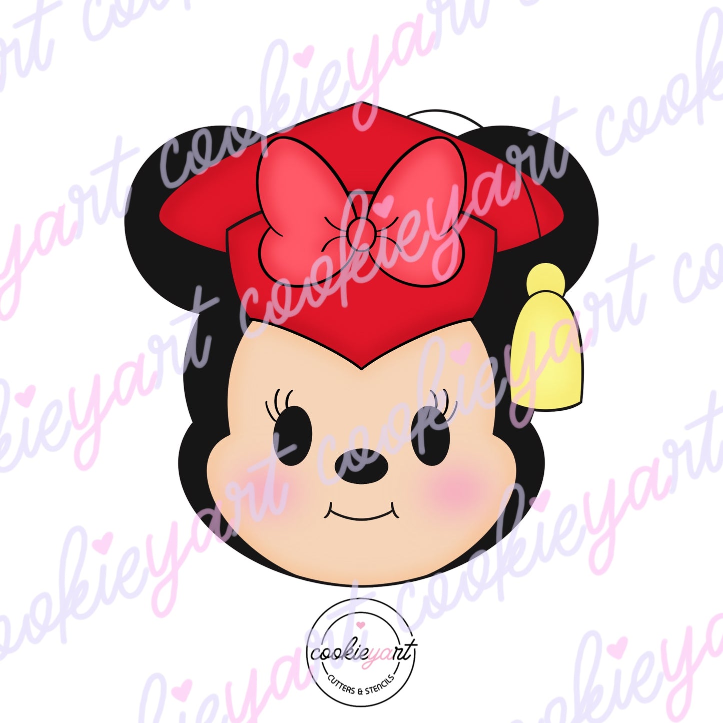 Mouse Grad face 2025 Cookie Cutter
