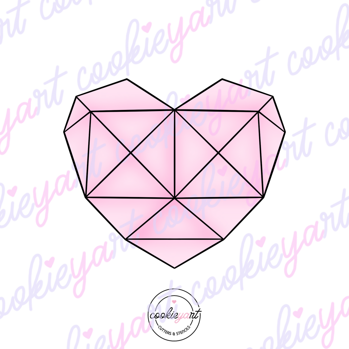Heart figures cookie cutter