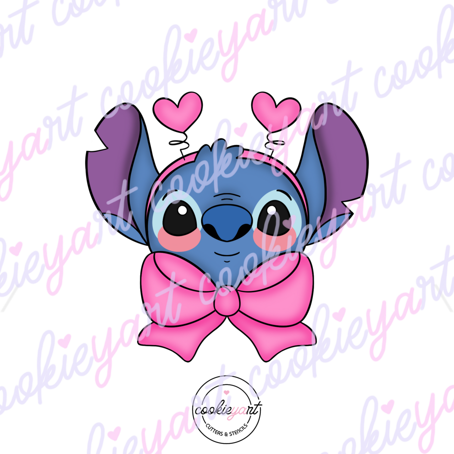 Blue S With Bow Cookie Cutter