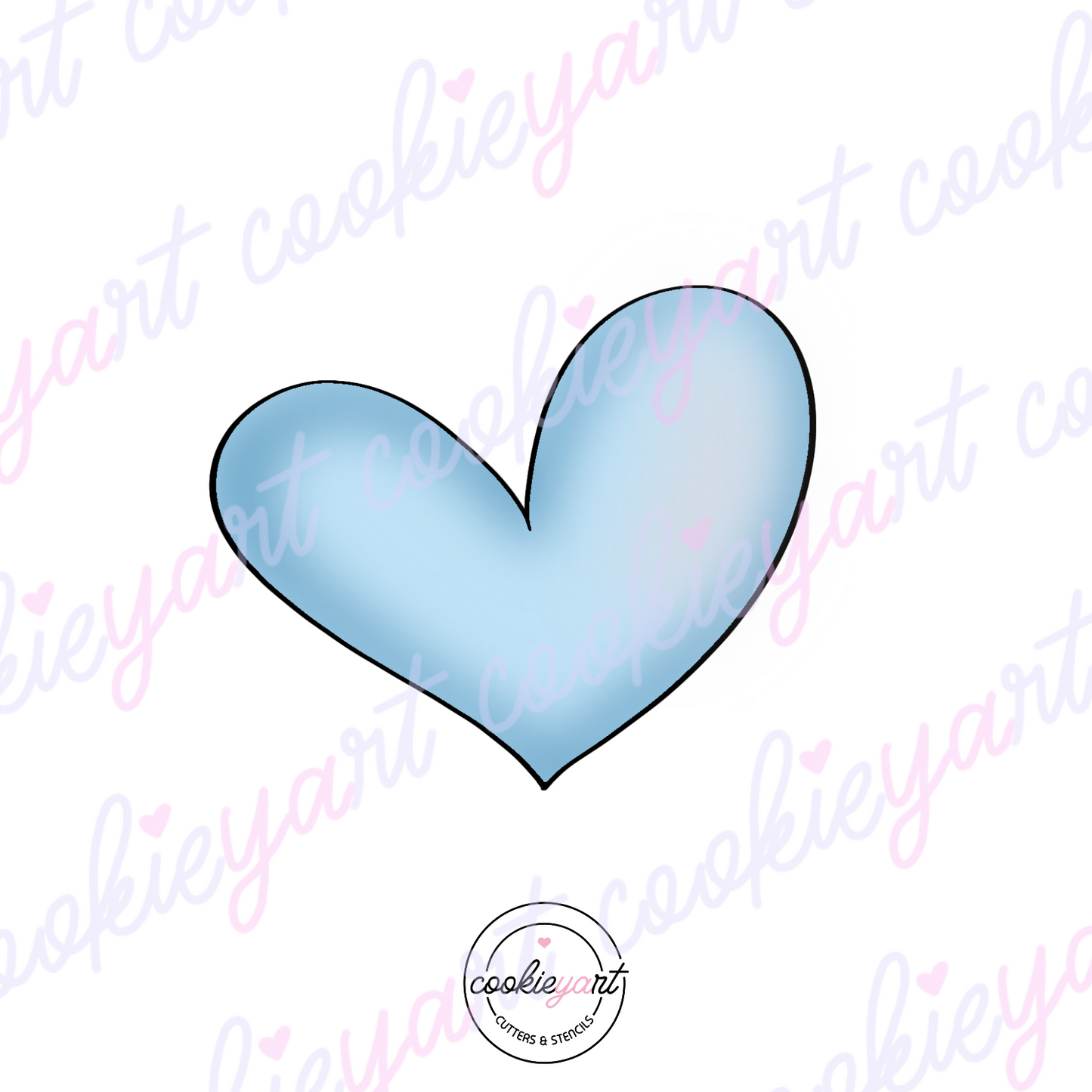 Heart Blue Cookie cutter