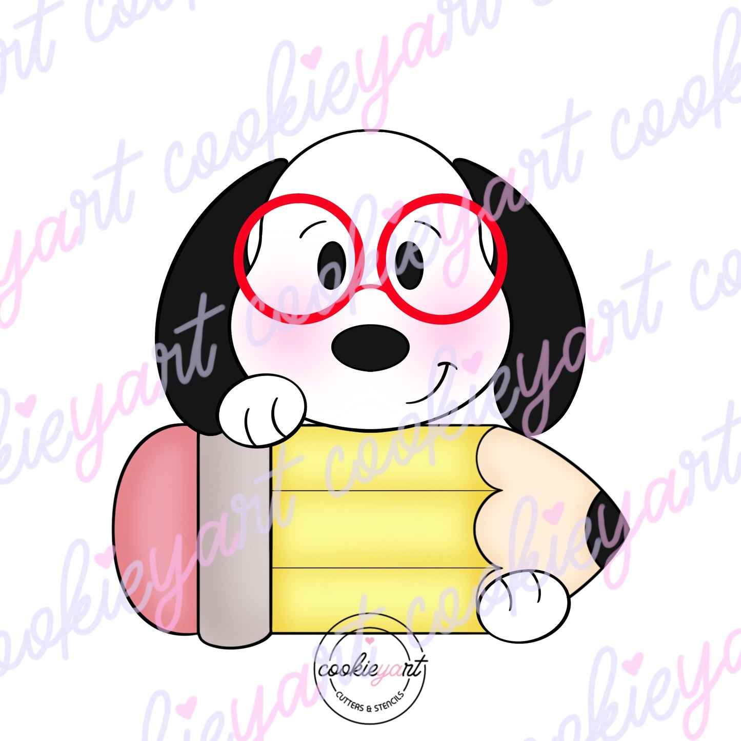 Snoop with pencil Cookie Cutter