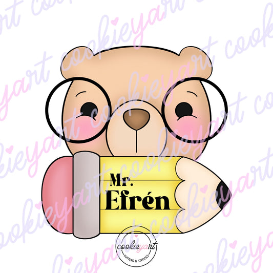 Bears with Pencil Cookie Cutter