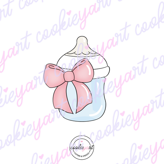 Ribbon Baby Bottle Cookie Cutter