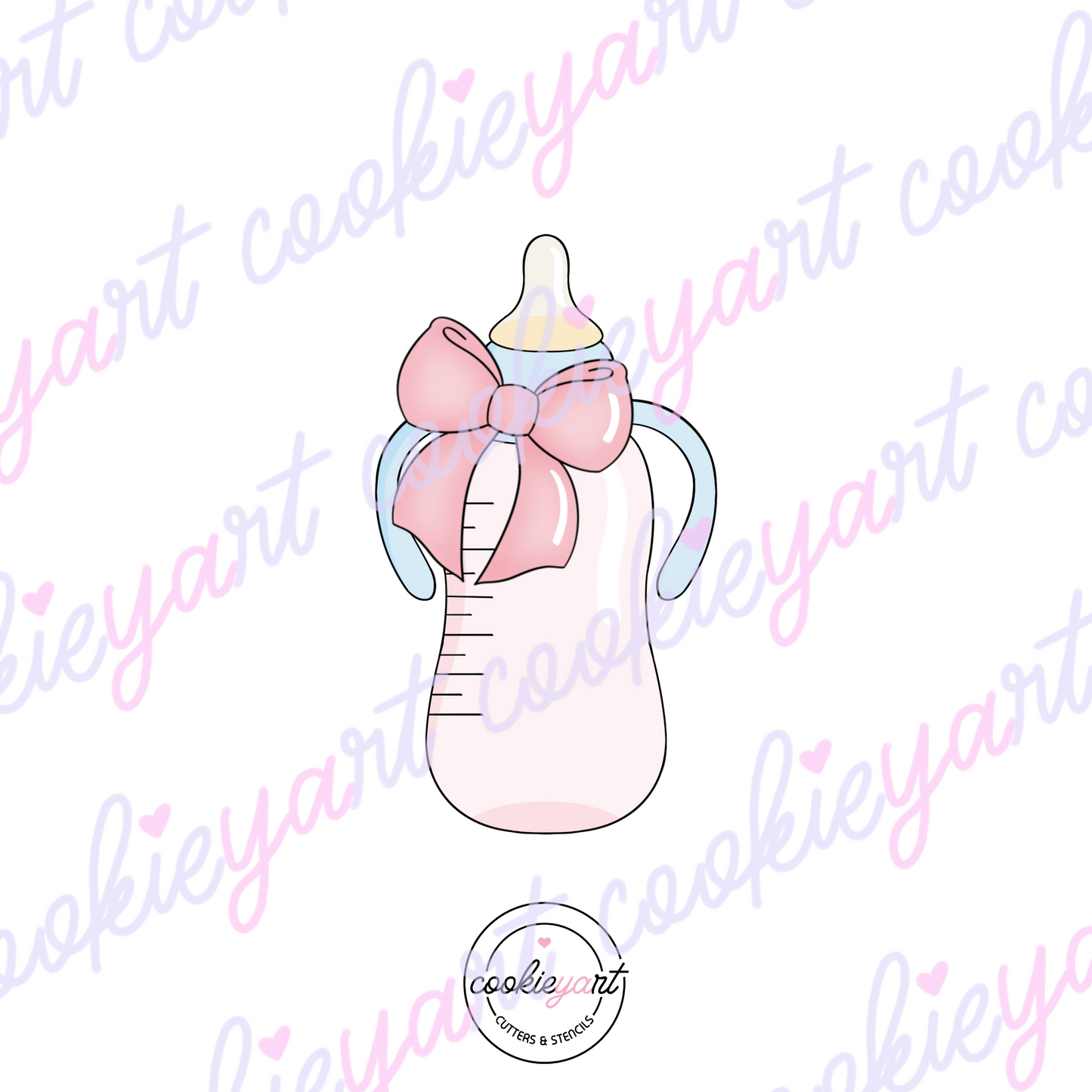 Skinny Ribbon Baby Bottle Cookie Cutter