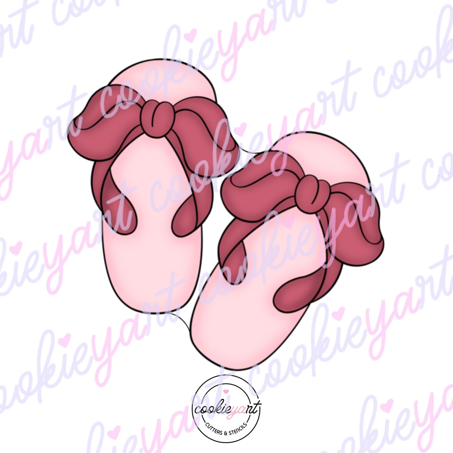 Sandals Bow Cookie Cutter
