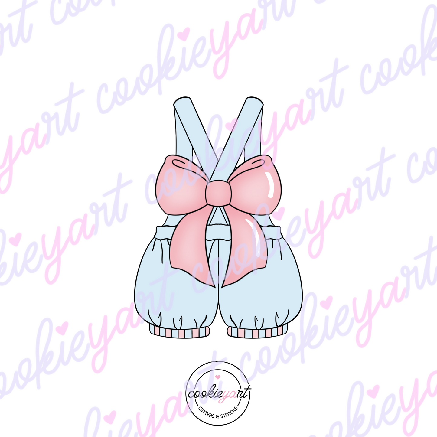 Ribbon Girly Romper Cookie Cutter